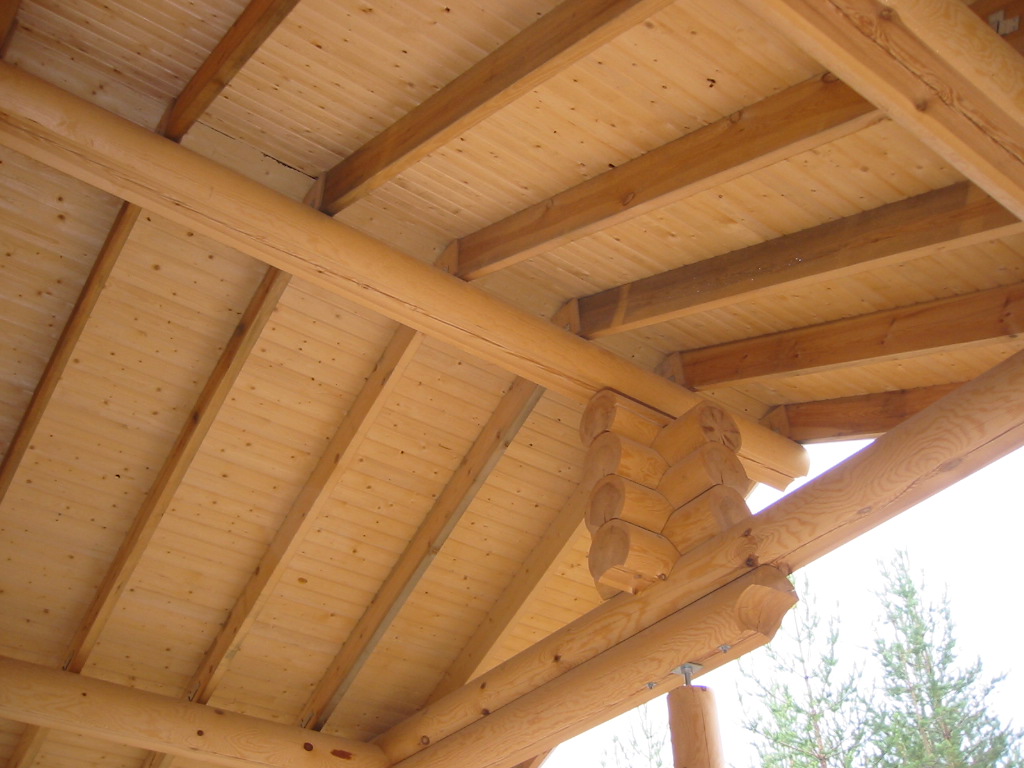 Michael Carr Log Homes Roof Structure